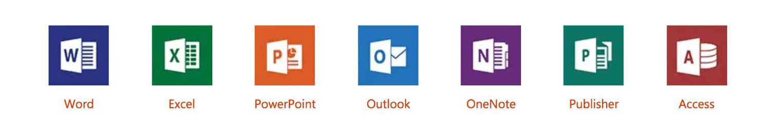 Office 2019 Pro Plus icons